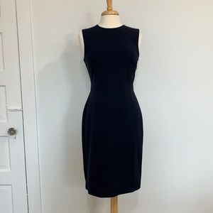 Ann Taylor navy suiting dress